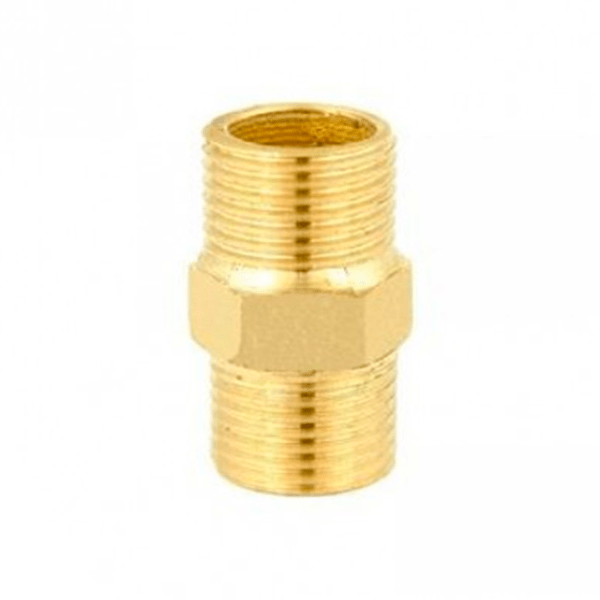 NIPLE METAL AMARELO 1 1/4" x 1 1/4"