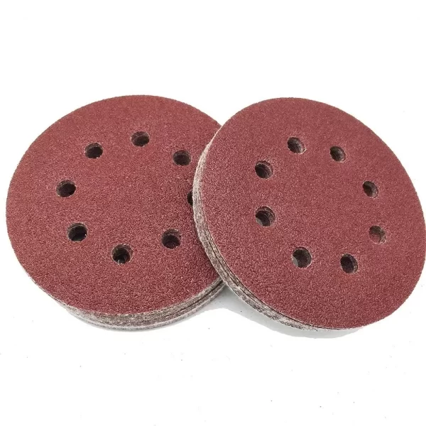 KIT 0240 M-240 DISCO DE LIXA VM.MAD. 60 P/VELCRO 6" C/FURO 10PC
