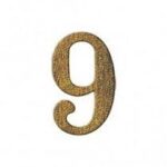 NUMERO APARTAMENTO COLONIAL PVC 9