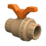 REGISTRO ESFERA PVC ROSCA EXTERNA 3/4 MARRON